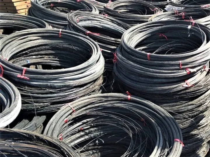 extracted steel wires
