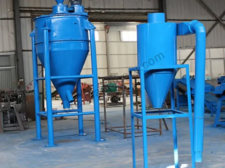 fiber separator for tire recycling