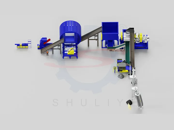 full automatic rubber powder production line