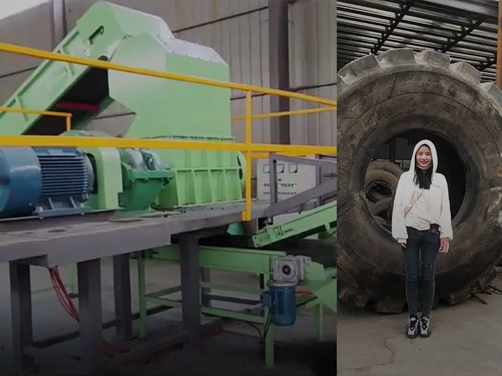OTR tire recycling equipment