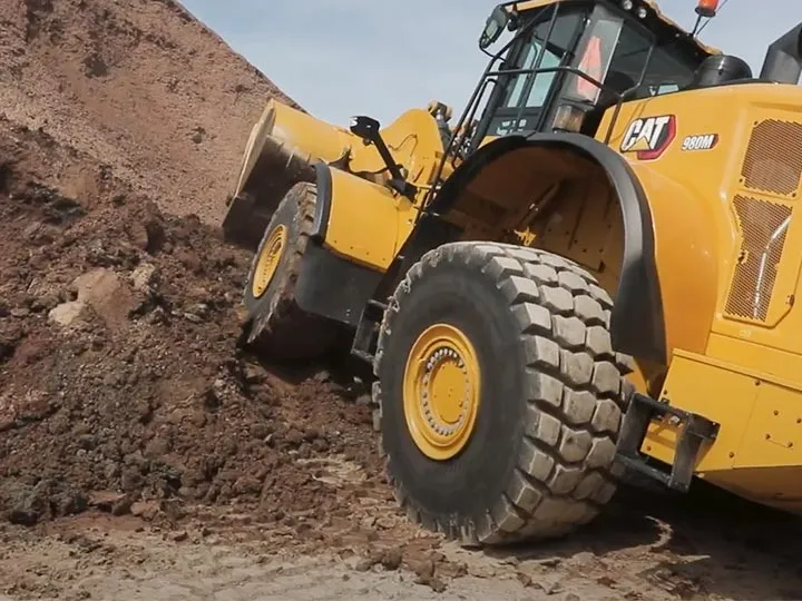 Large tires for earthmovers