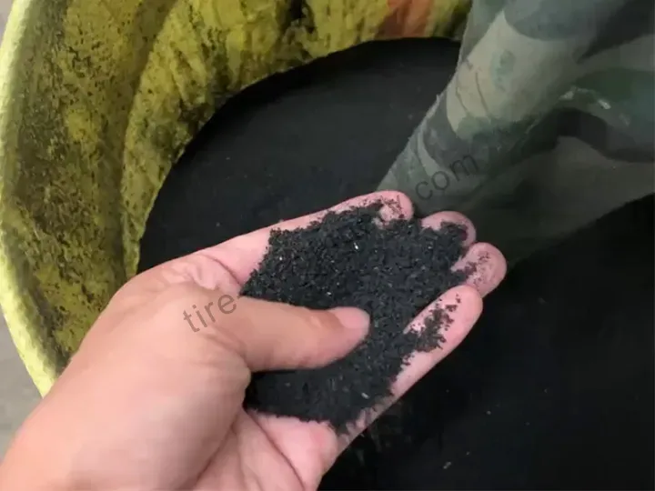 final rubber powder of rubber granules machine