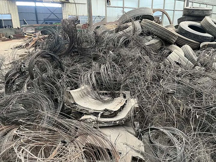 recycled steel wire by tire debeaders