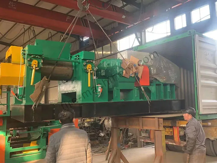 semi-automatic tire recycling line