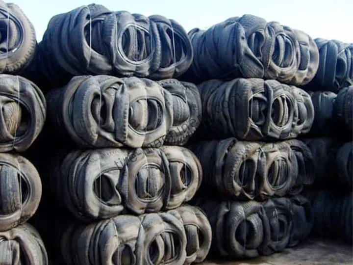 rubber tire bales