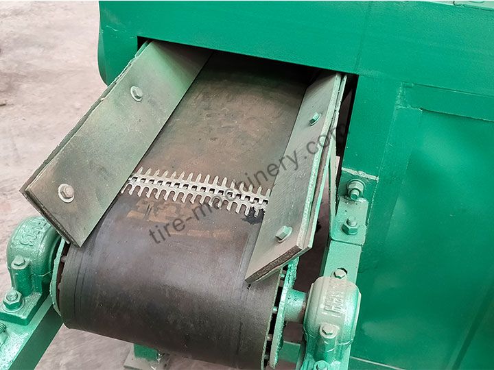 Discharge port of coal machine